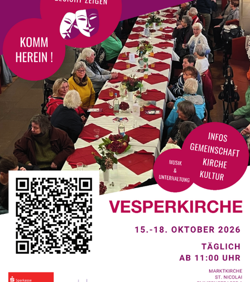 Vesperkirche 2026 - Masken runter, Gesicht zeigen